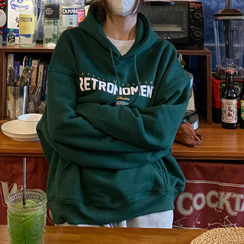 Sudadera con capucha acolchada de terciopelo