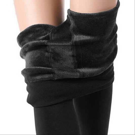 Leggings de terciopelo perlado